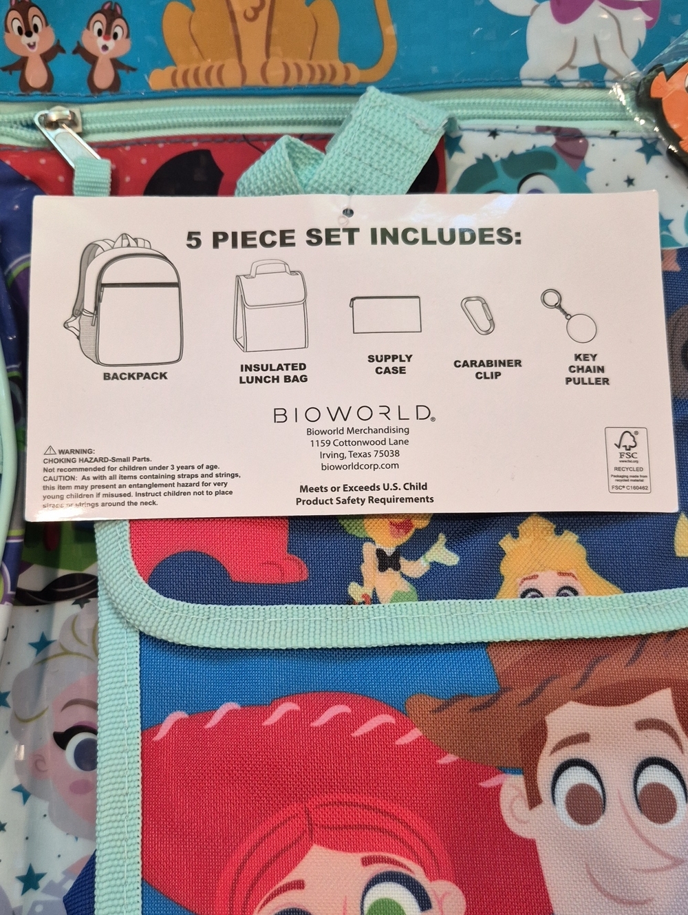Disney Character Backpack Set - Picture 7 of 10